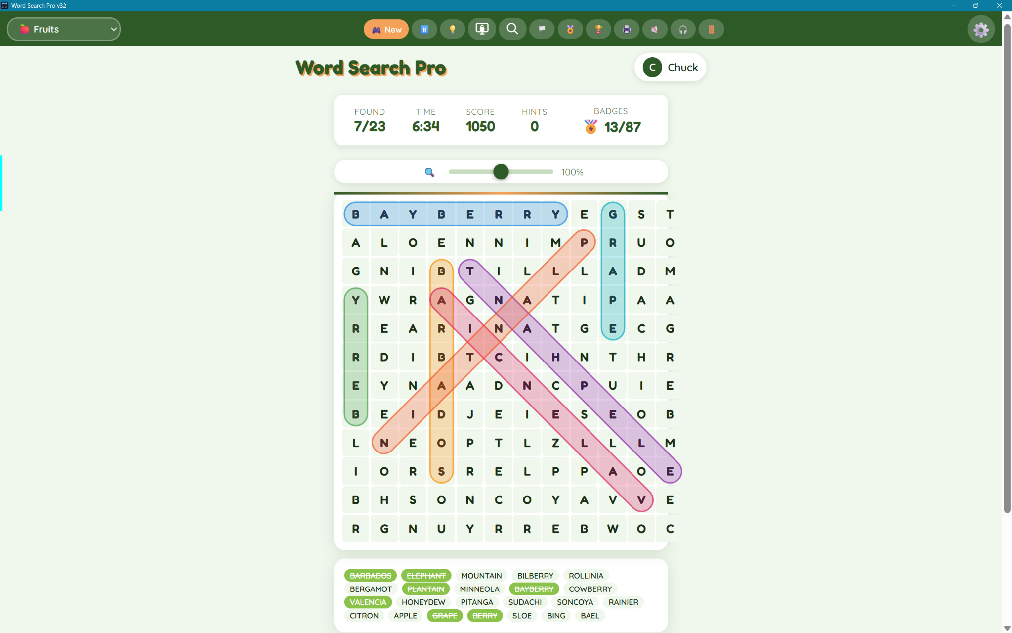 Hard puzzle in progress, light theme